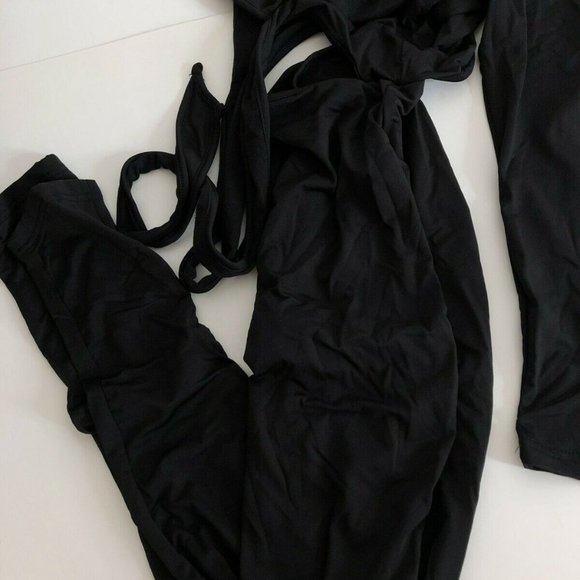 BEAGIMEG Women's Sexy One Shoulder Cut Out Bodycon - Picture 5 of 6